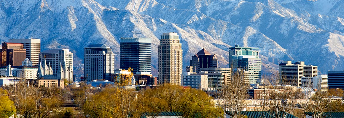 Clear skies over Salt Lake City