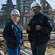 refinery workers